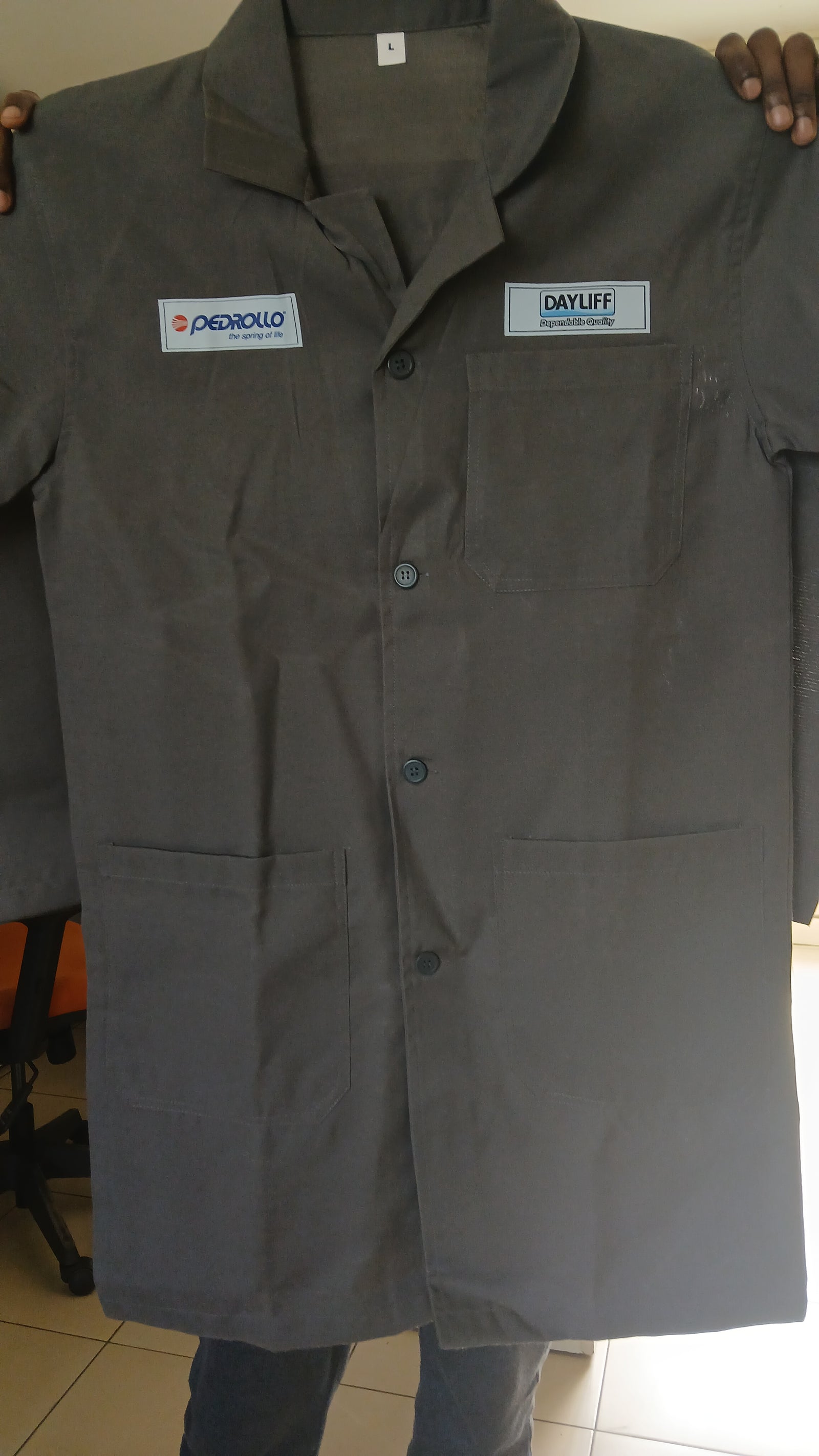 Custom branded industrial dust coats in Nairobi Kenya
