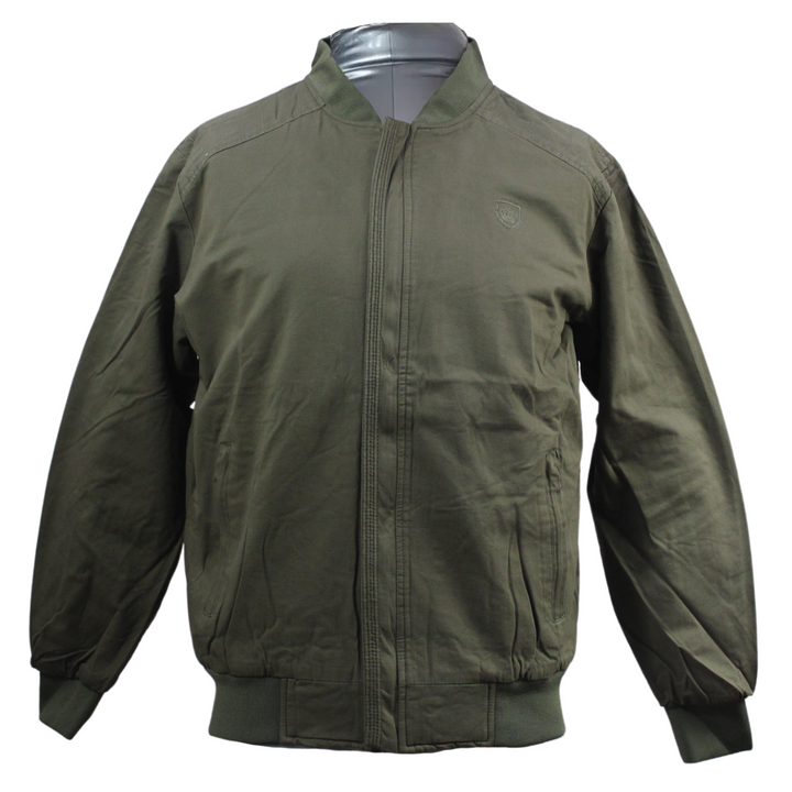 Green jacket on a white background