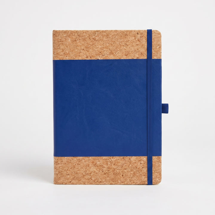 Custom printed A5 natural cork and leatherette hybrid notebook by Print365 Kenya