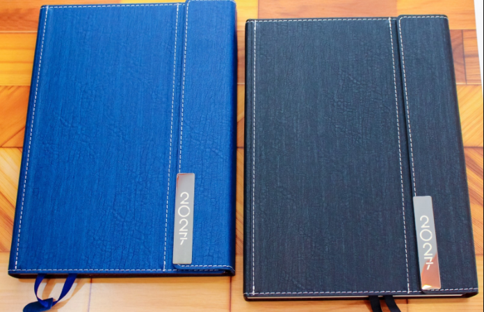 Custom Branded Executive 2027 B5 Diaries in Leatherette, Bamboo &amp; Wood