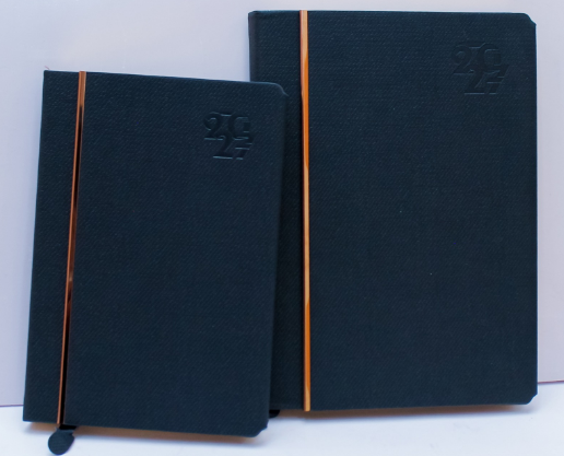Custom debossed 2027 B5 executive leatherette diary planner for corporate gifts by Print365 Kenya