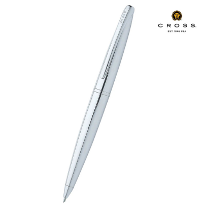 Custom engraved imported Cross ATX Pure Chrome ballpoint pen by Print365 Kenya   