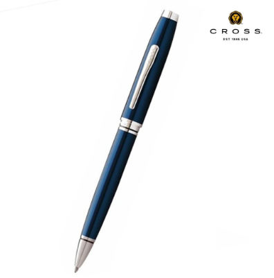 Custom engraved imported Cross Coventry Blue Lacquer ballpoint pen by Print365 Kenya   
