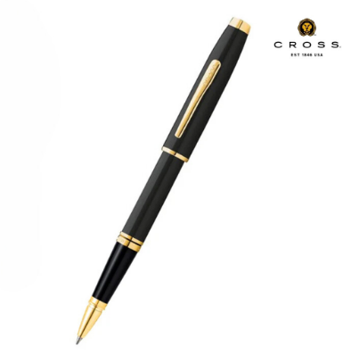 Custom engraved imported Cross Coventry Black Lacquer gold tone rollerball pen by Print365 Kenya   
