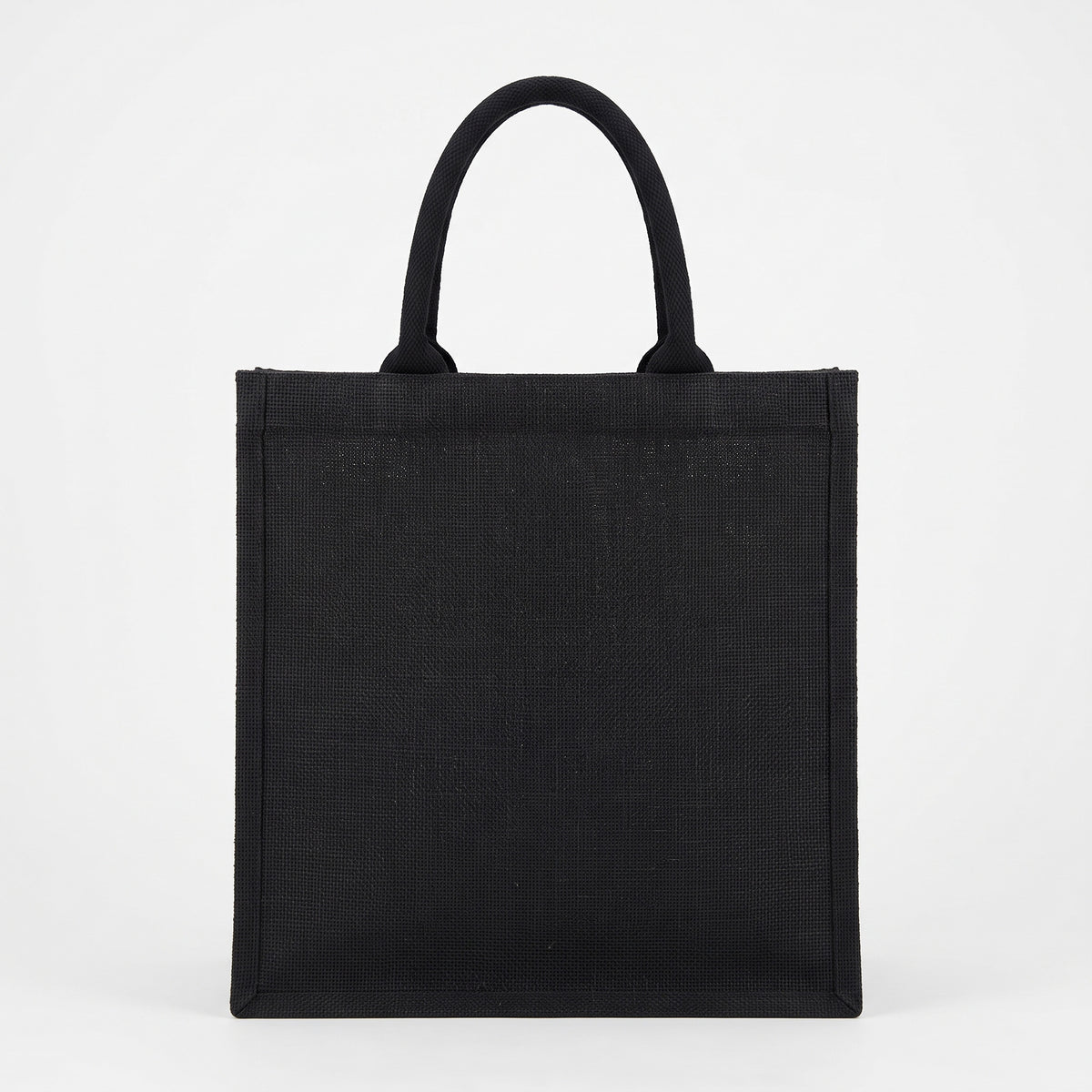 Deep black natural burlap B5 portrait jute tote bag priced at Ksh 800 in Nairobi