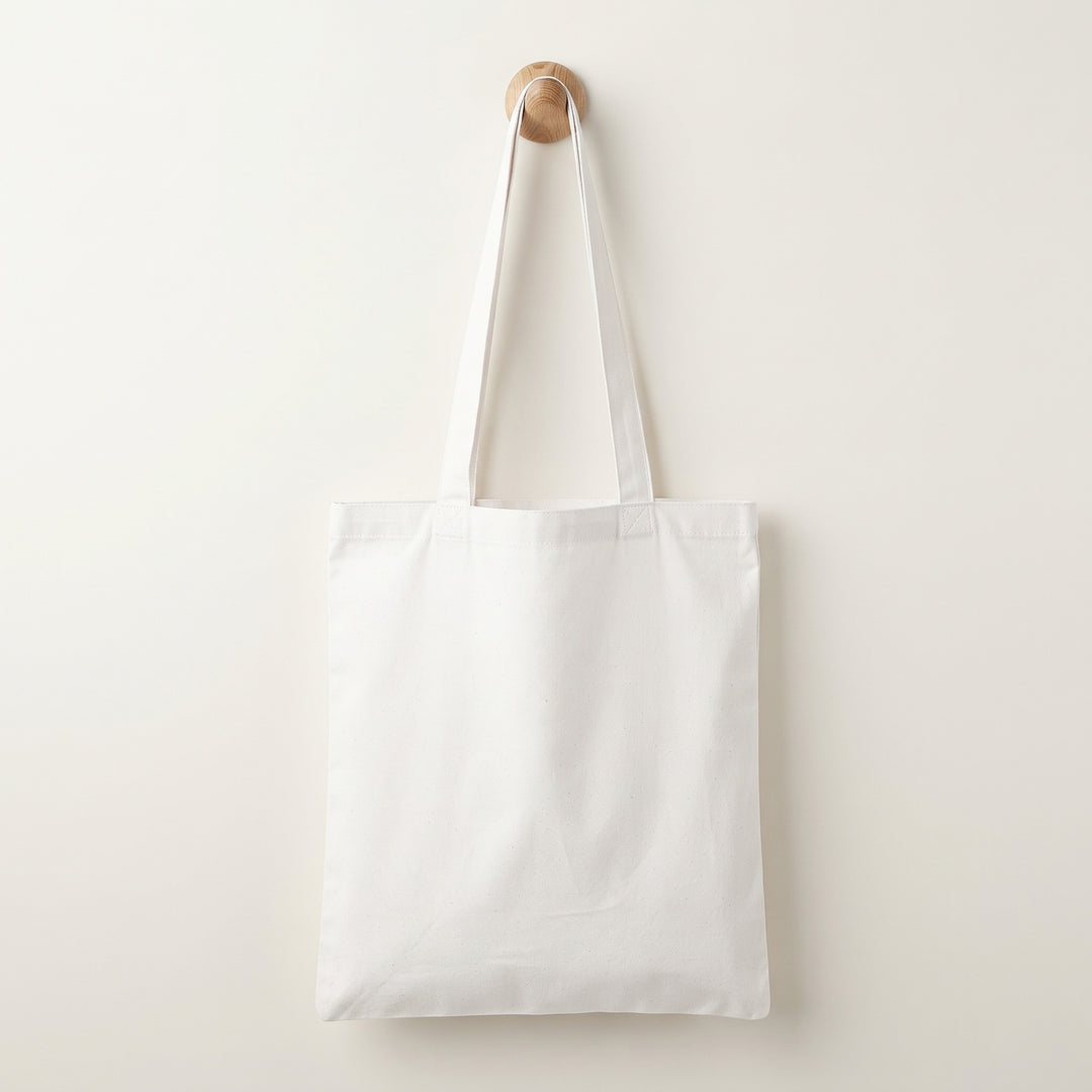Natural off-white vertical Light B4 canvas tote bag with long shoulder straps priced at Ksh 600 in Nairobi