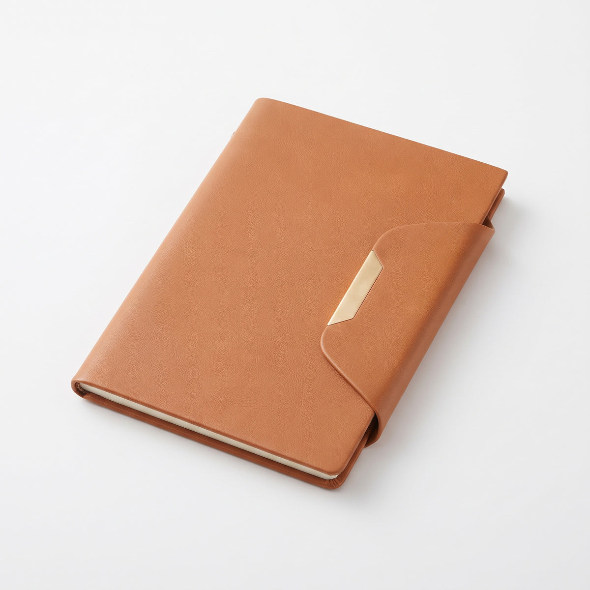 Custom branded executive B5 leatherette notebook with metallic silver bar accent by Print365 Kenya