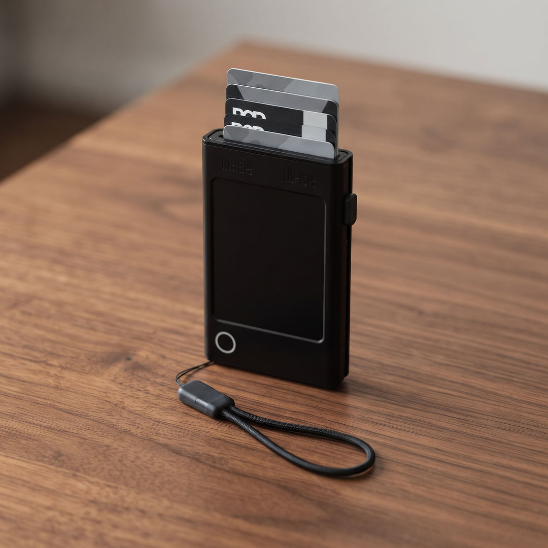Executive imported black 5000mAh card holder powerbank wallet priced at Ksh 2700 in Nairobi