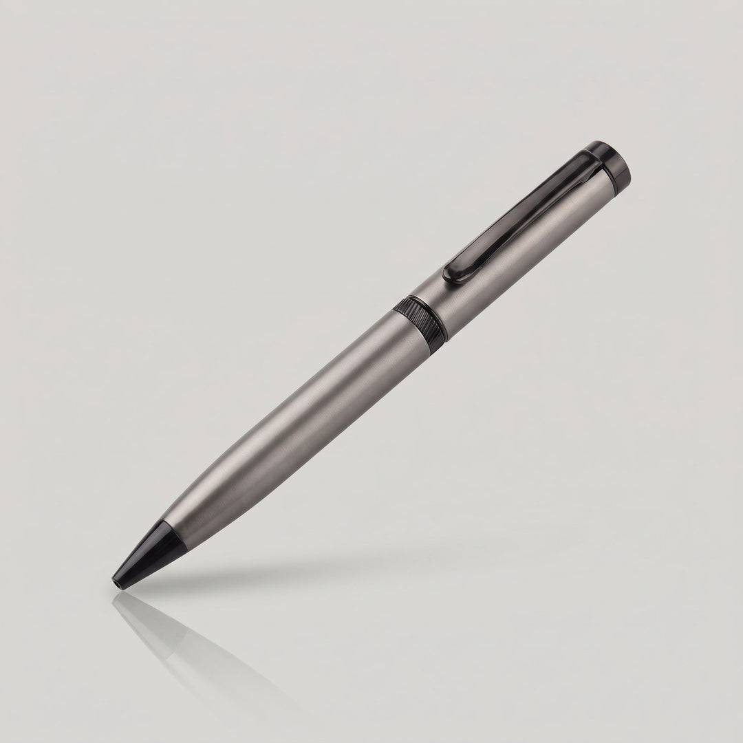 Custom laser-engraved imported DUON grey metal pen by Print365 Kenya   