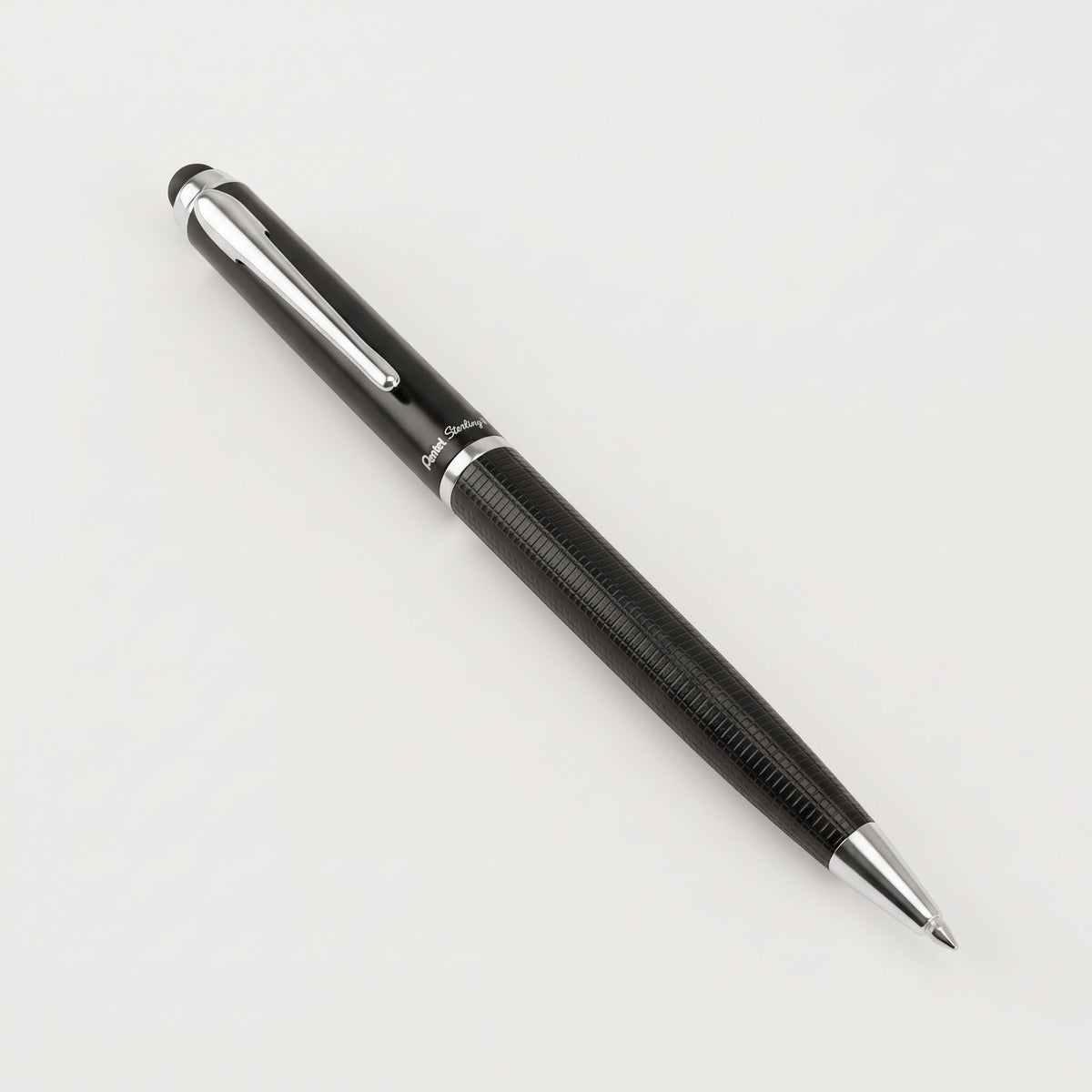 Custom laser-engraved imported RUNAPE Swiss Peak deluxe stylus pen in black by Print365 Kenya