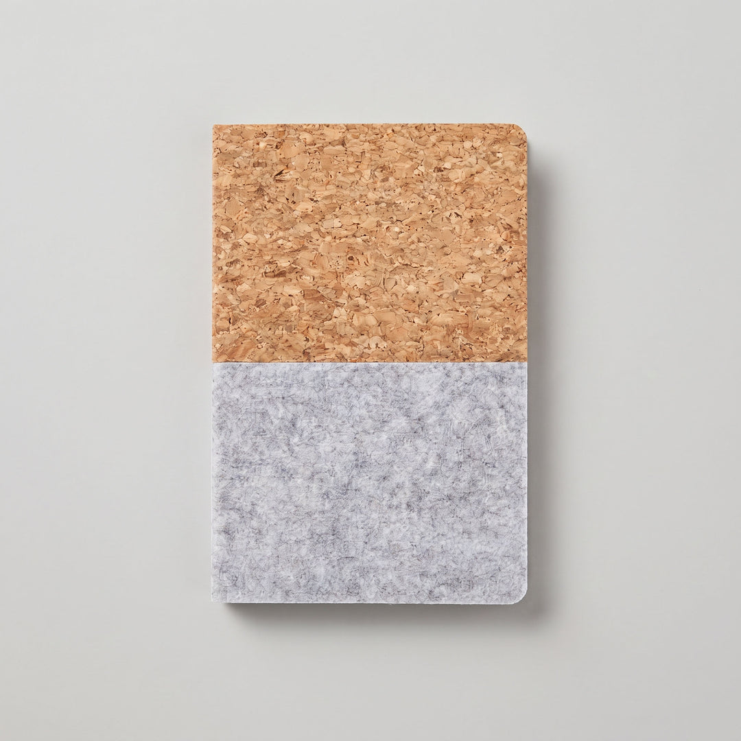 Custom laser-engraved imported TROSA eco-neutral recycled felt and cork soft cover notebook by Print365 Kenya