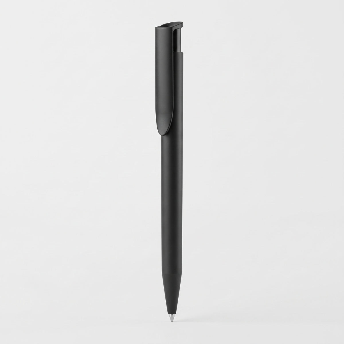 Custom screen-printed imported UMA HAPPY plastic ballpoint pen in black by Print365 Kenya   