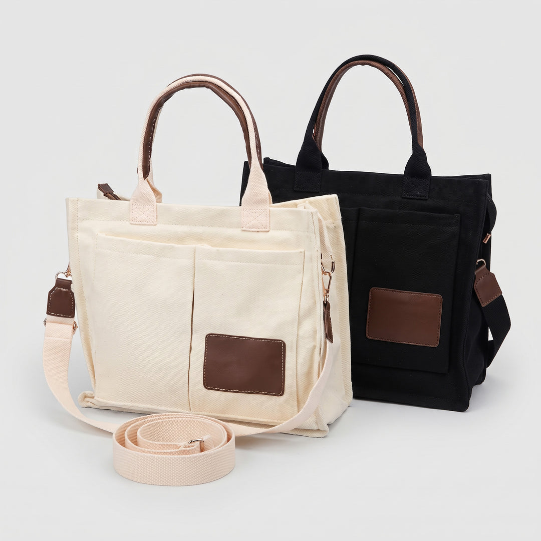 Custom branded Executive A3 canvas bag with leather trim and shoulder strap by Print365 Kenya