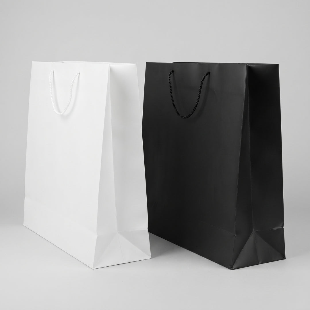 Executive extra-large A2 and A3 paper gift bags in black and white priced from Ksh 400 in Nairobi