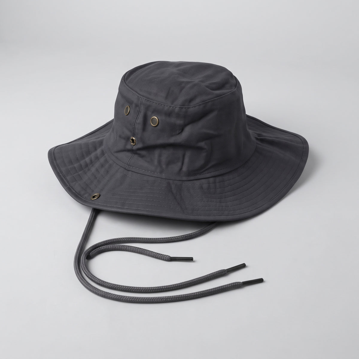 Custom branded outdoor wide-brim safari hat with adjustable chin cord in Nairobi