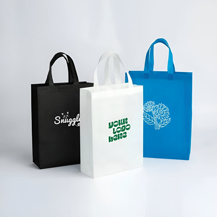 Custom printed eco-friendly reusable shopping bag with corporate logo by Print365 Kenya