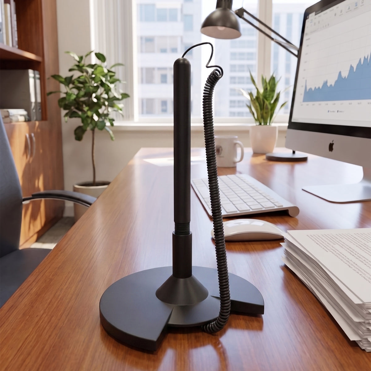 Customized security desk pen with cord done by Print365 Nairobi
