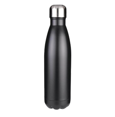 Custom laser-engraved imported KALO black double wall stainless steel water bottle by Print365 Kenya   