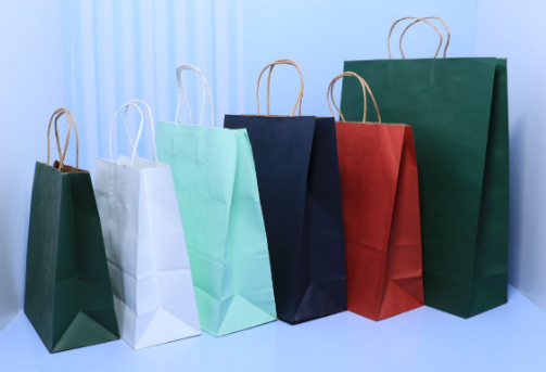 Eco-friendly kraft paper gift bags in B5, A4, and A3 sizes starting at Ksh 300 in Nairobi