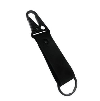 Custom laser-engraved imported LISBON black tactical carabiner keychain by Print365 Kenya   