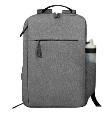 Custom screen-printed imported MALACCA Giftology 12L grey anti-bacterial laptop backpack by Print365 Kenya