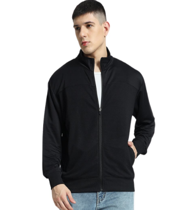 Custom embroidered imported MARSHALL Santhome comfort wind jacket in black by Print365 Kenya   