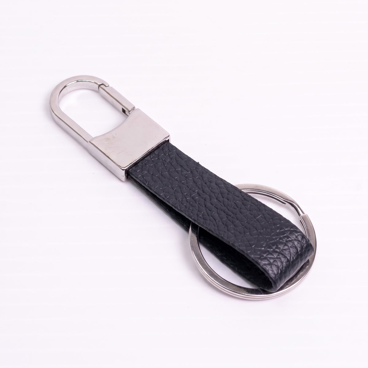 Custom branded executive metal and leather keyholder with carabiner clip in Nairobi