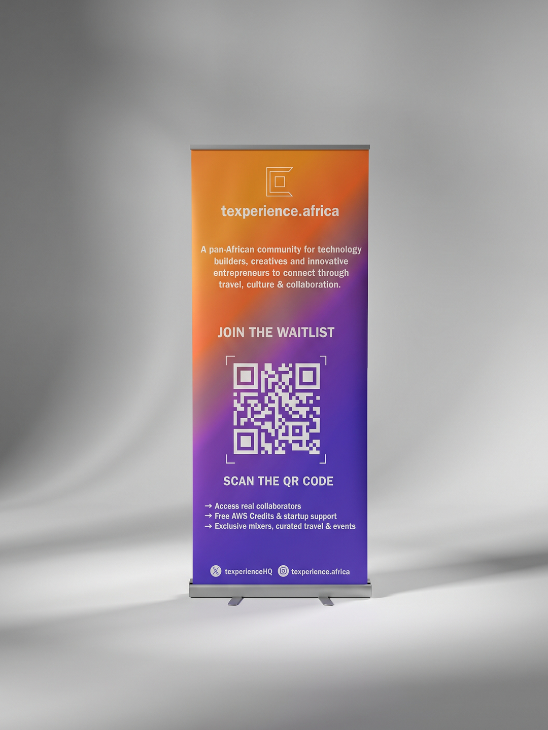Premium narrow base roll up banner printing in Nairobi Kenya - Print365