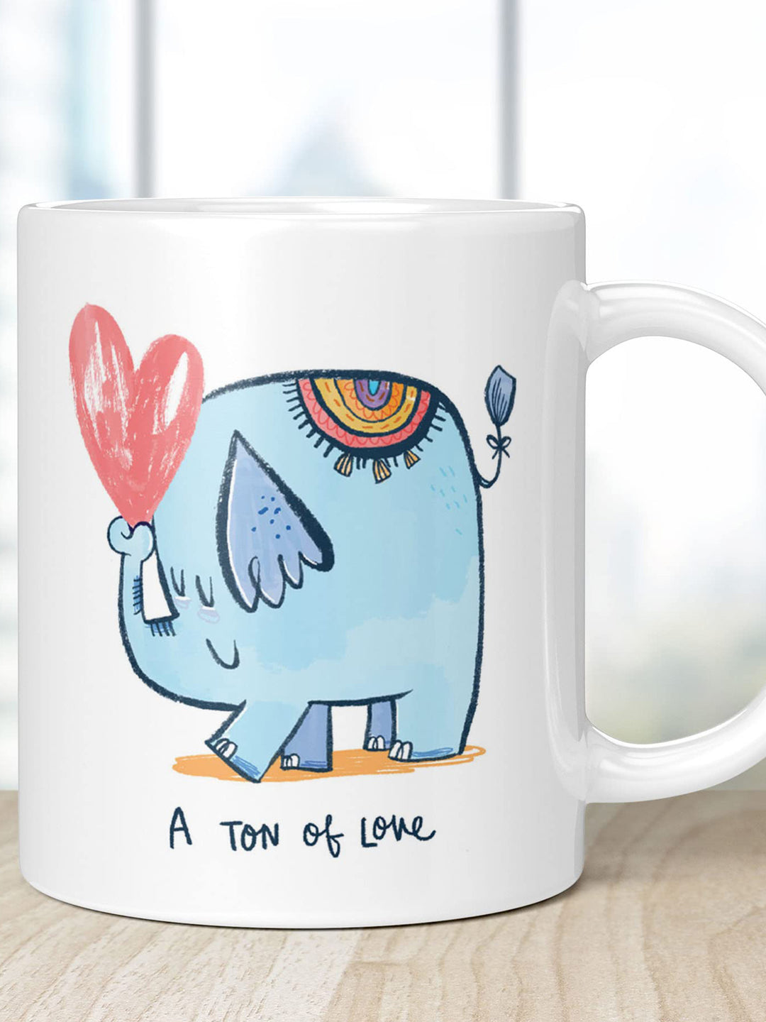 Normal White Mug Branded on One side