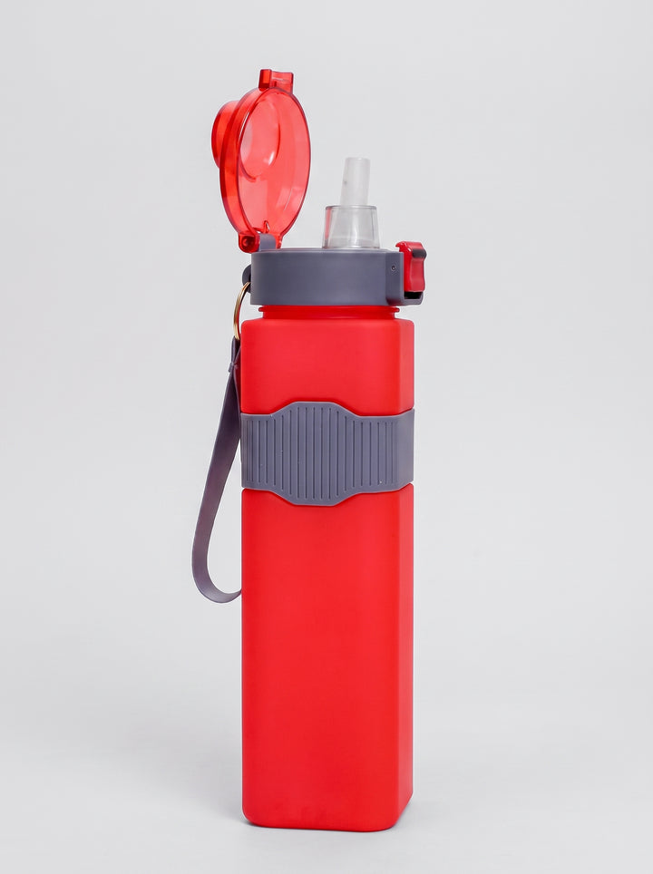 Custom red water bottle with gray accents done in Nairobi