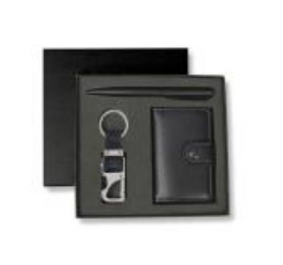 Custom laser-engraved imported REINE RFID card holder key chain and pen set by Print365 Kenya
