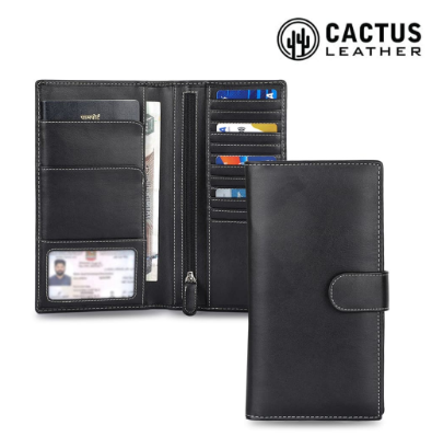 Custom debossed imported RINN eco-neutral cactus leather travel wallet by Print365 Kenya   