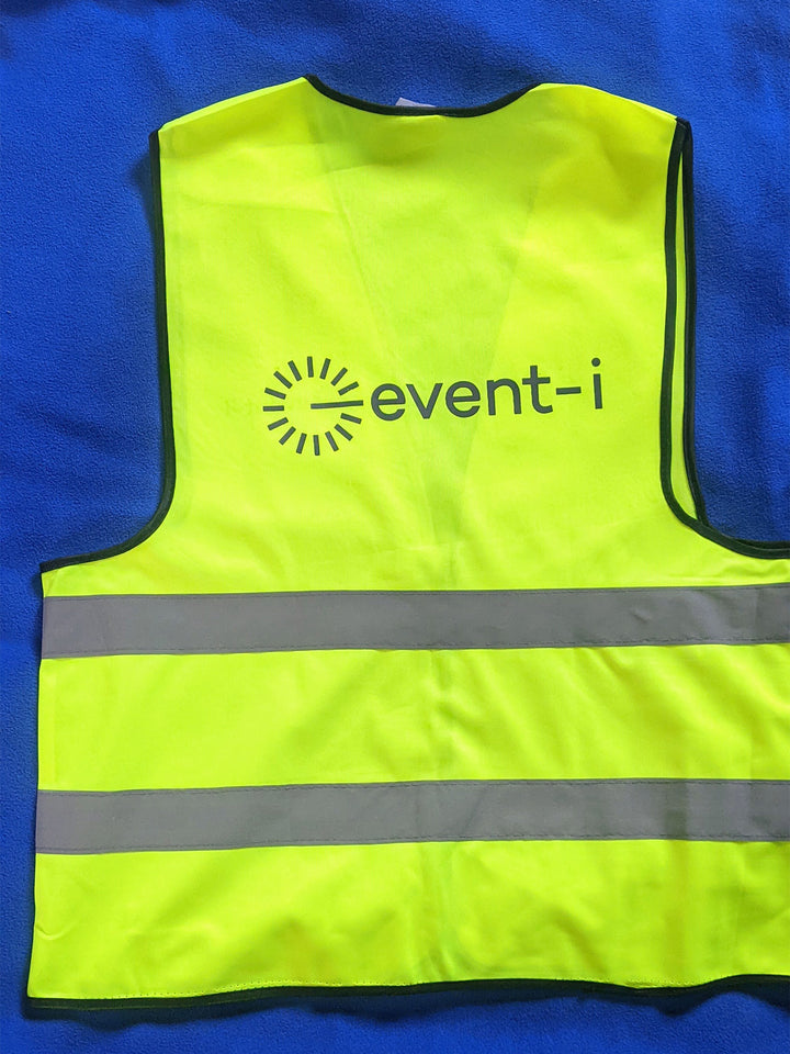Green safety vest with &