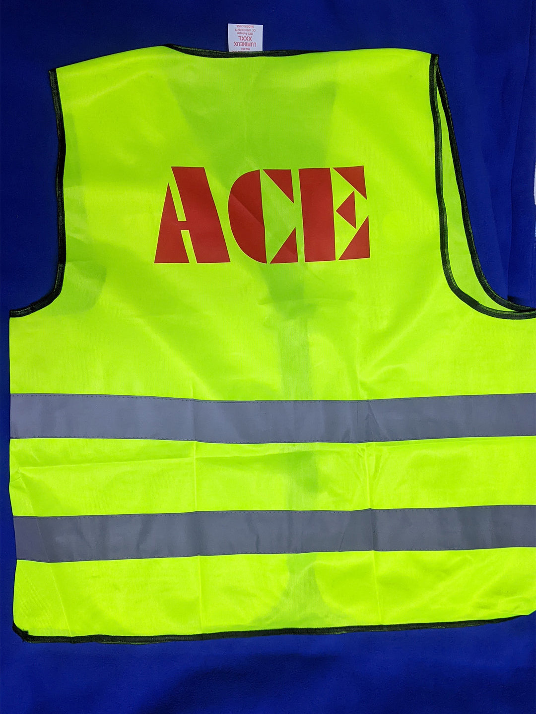 Yellow safety vest with &