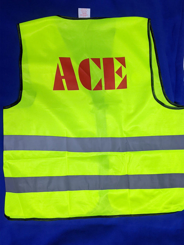Yellow safety vest with &