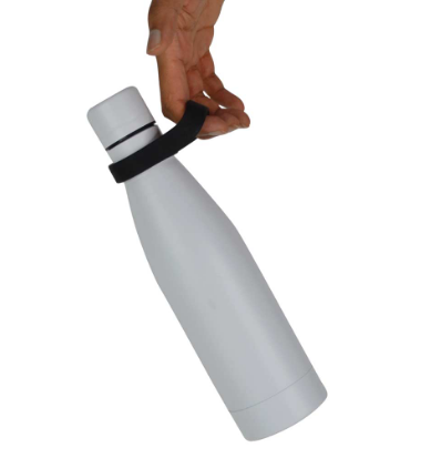 Custom printed imported SOMA Giftology black water bottle carry ring handle by Print365 Kenya
