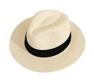Custom printed imported Santhome Panama straw hat with black band by Print365 Kenya   