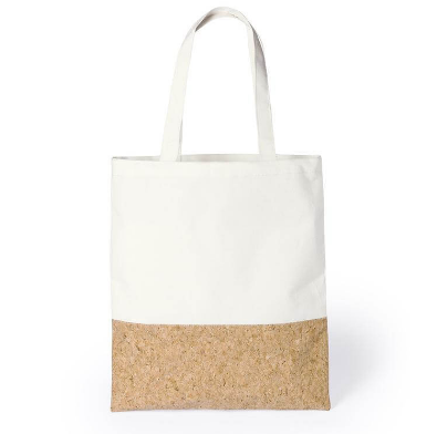 Custom screen-printed imported TILLEY eco-neutral recycled cotton and cork shopping bag by Print365 Kenya