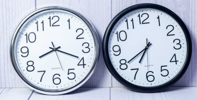 Custom laser-printed metallic silver and matte black wall clock by Print365 Kenya