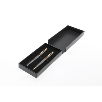 Custom laser-engraved imported ZORY Santhome luxury set of 2 black and gold pens by Print365 Kenya   