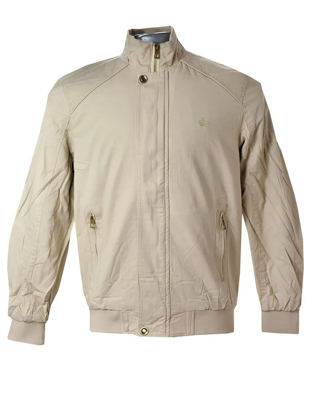 Beige jacket on a white background