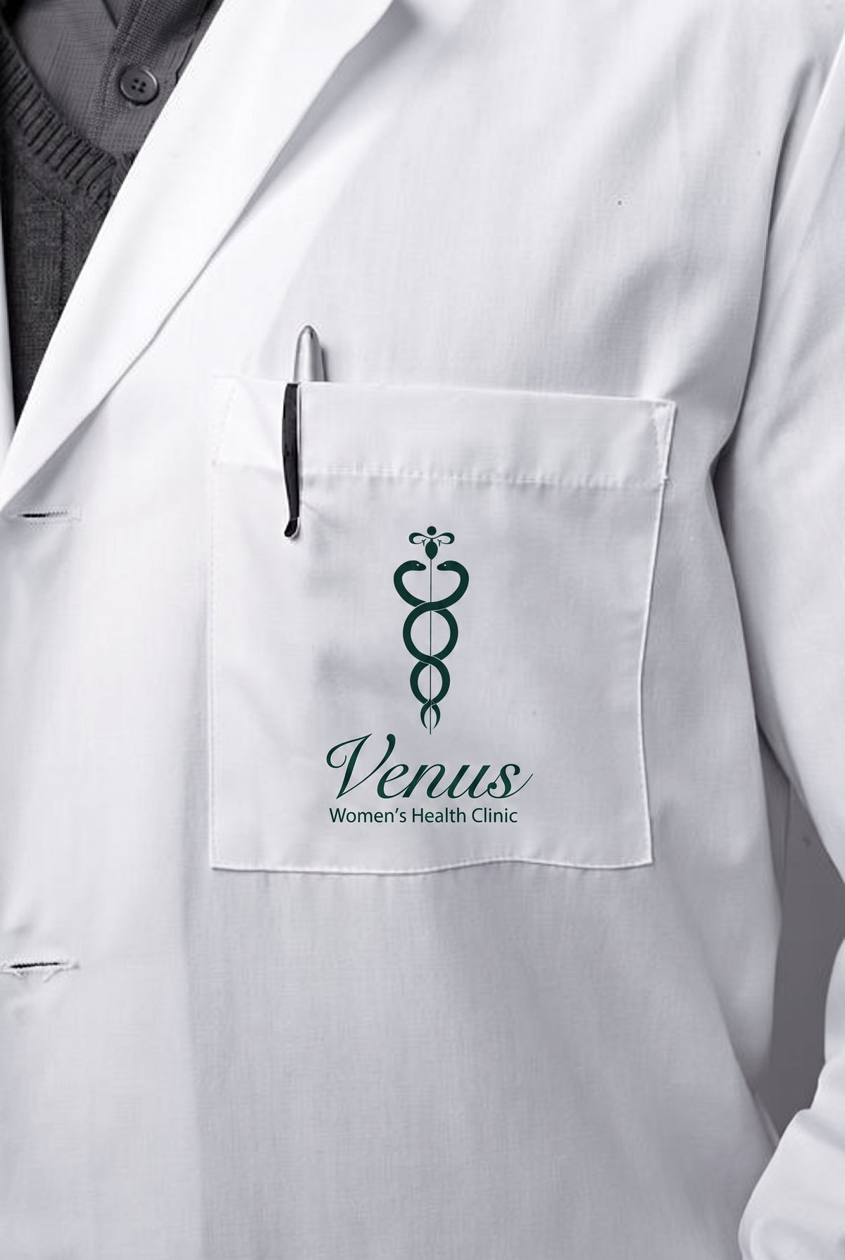 Customized clinic lab coat for doctors, lab techs, and clinic staff done in Nairobi by Print365 Kenya