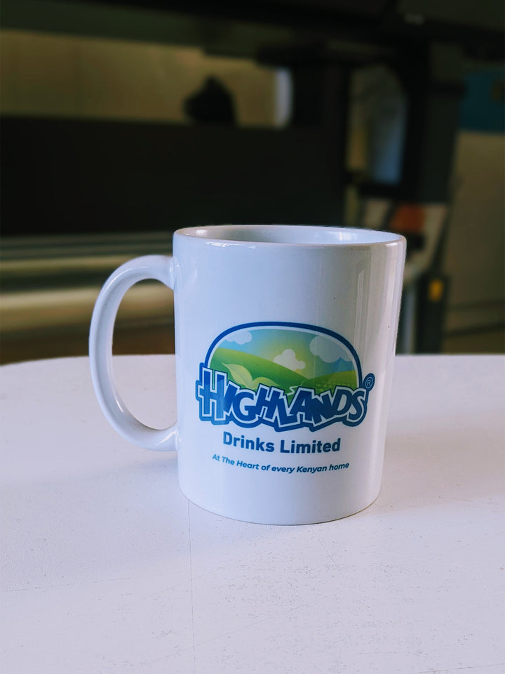 Normal White Mug Branded on One side