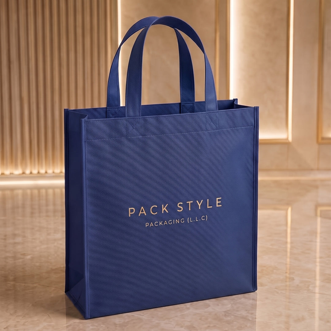 Eco-friendly custom printed non-woven polypropylene shopping tote bag with reinforced handles made in Nairobi