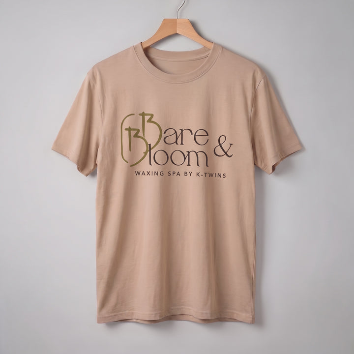 Custom printed cotton t-shirt displaying spa logo done by Print365 Kenya
