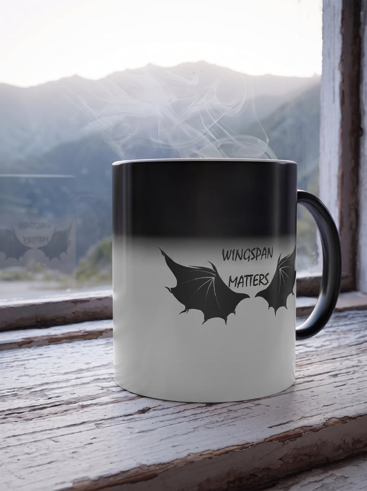 A custom ceramic two-tone magic mug done in Nairobi, Kenya