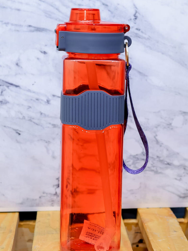 Custom red water bottle with gray accents done in Nairobi