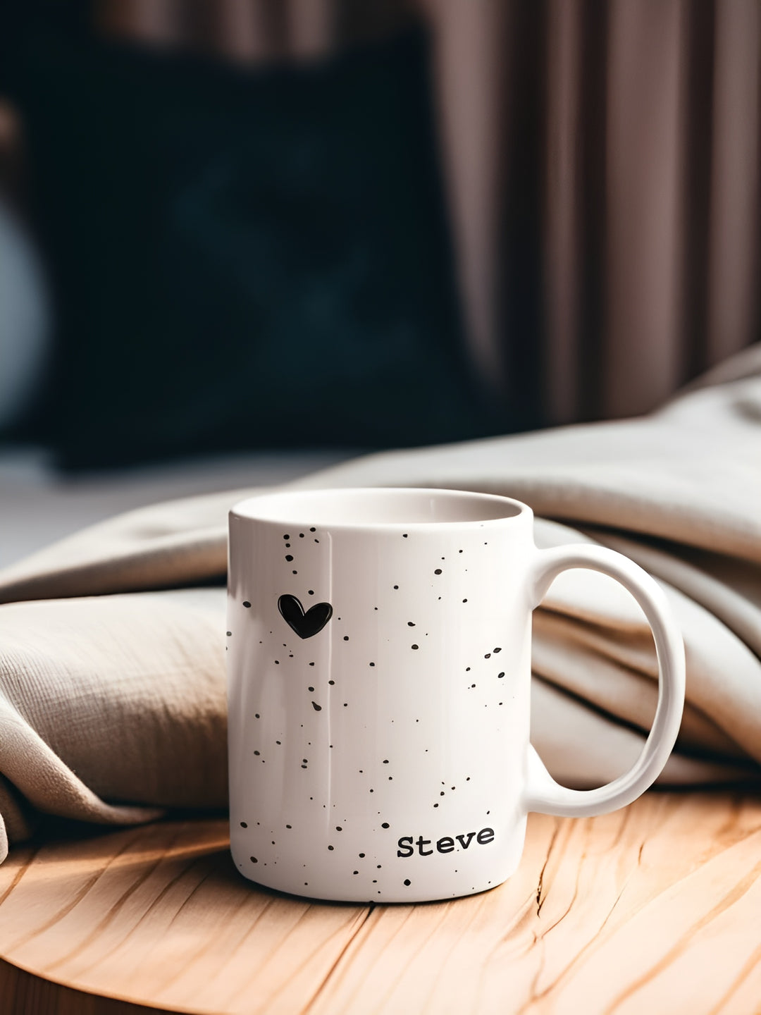 Custom white mug personalized with name on one side in Nairobi